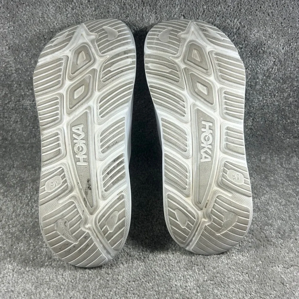Hoka Ora Recovery Slide 3 White Cushioned Athletic Sandals Unisex Men 7 Women 9